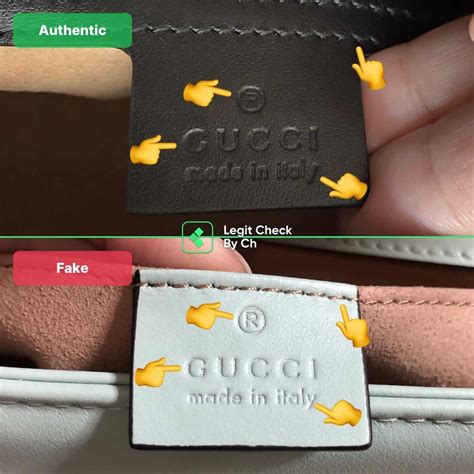 gucci original vs fake sh